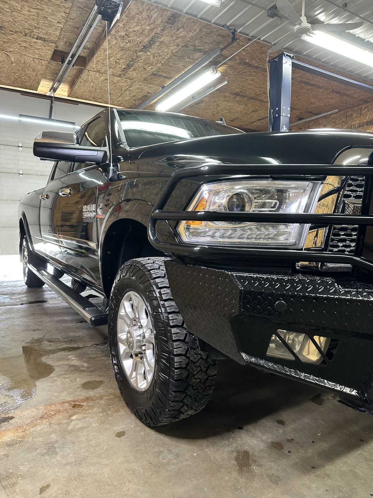 Black Ram 2500 after a detail in the Chinook shop
