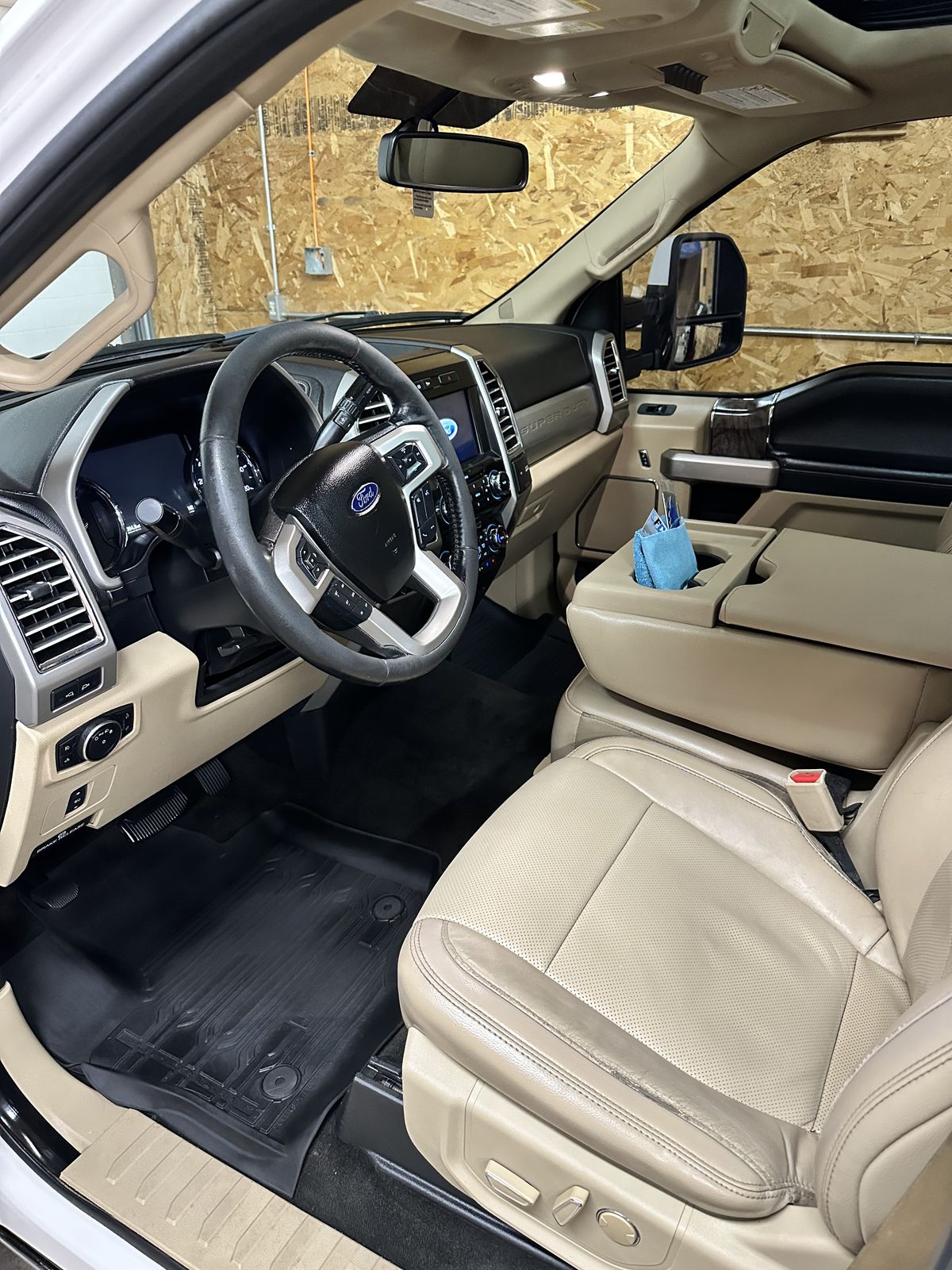 Ford Super Duty interior after a detail